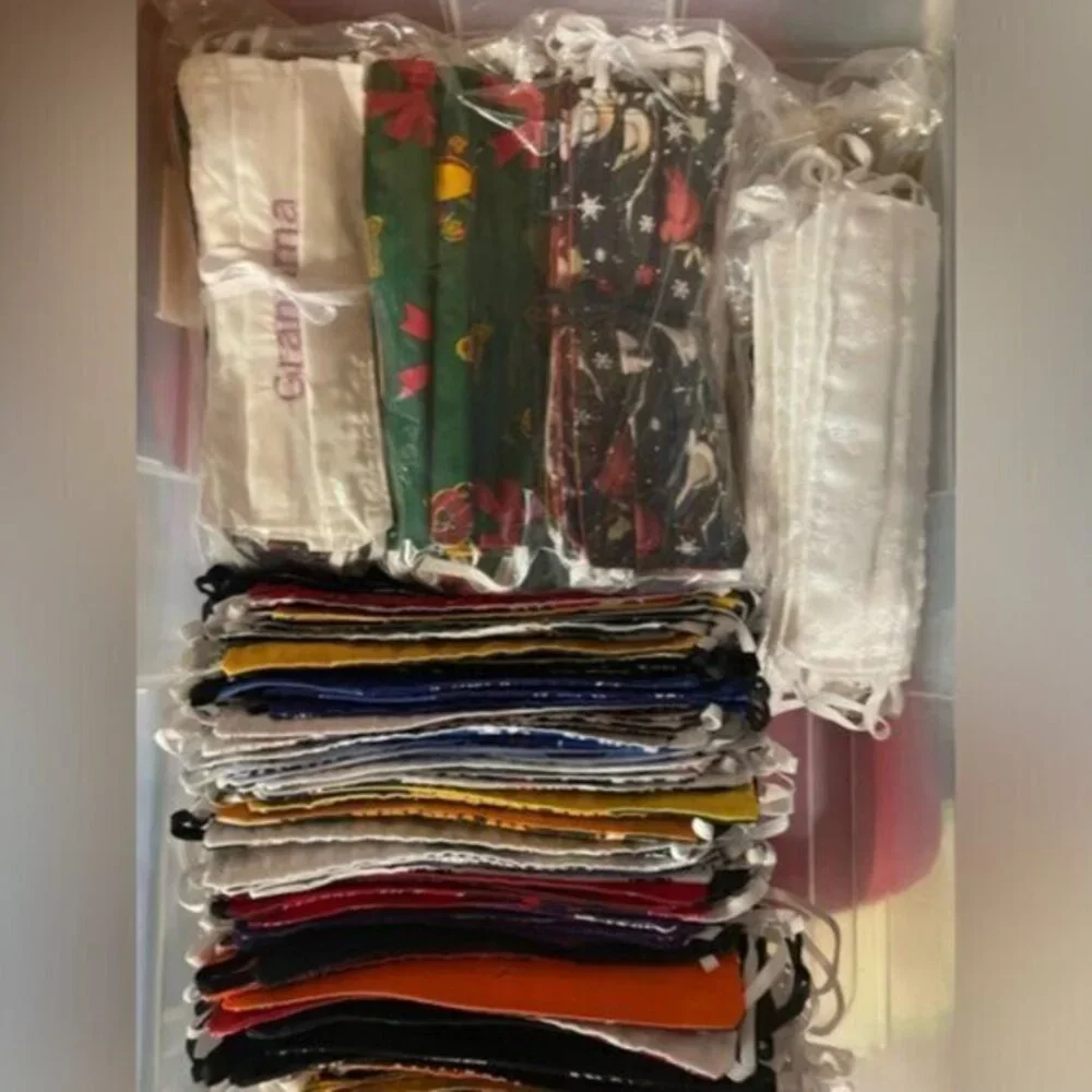 117 Assorted Adult Facemasks Handmade